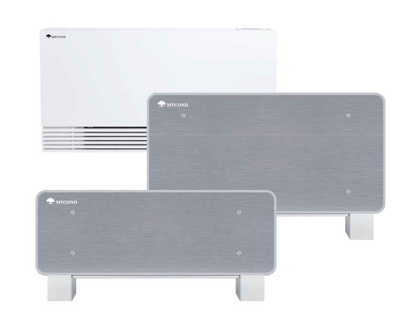 Diagram illustrating the operation of a fan coil unit in HVAC systems.