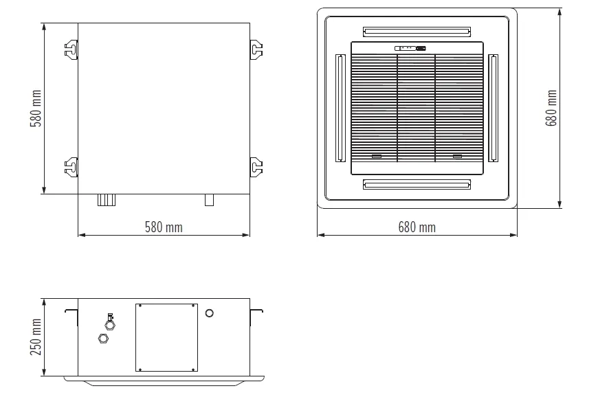 MyCond MCFK-A2/4 overall dimensions - 1