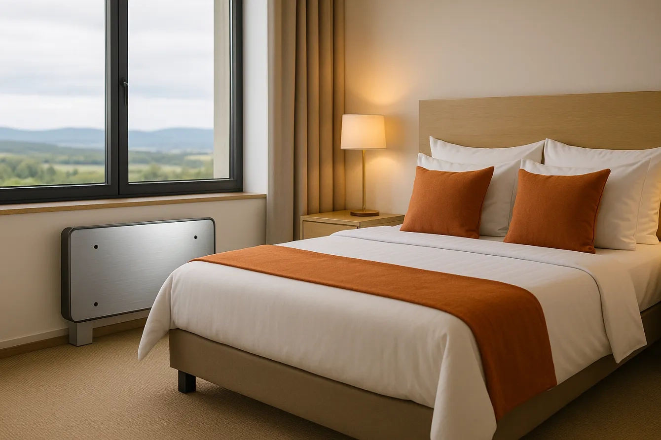 Klimakonwektor Mycond Silver Glass w hotelu i apartamencie